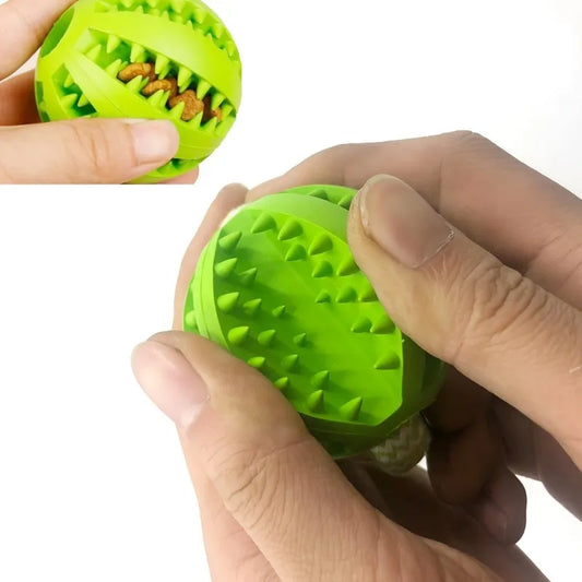 Interactive Dog Tug Rope, Treat Dispenser Ball, Chew