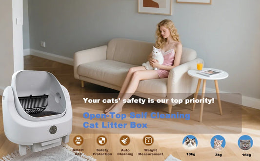 Large Capacity Self Cleaning Cat Litter Box