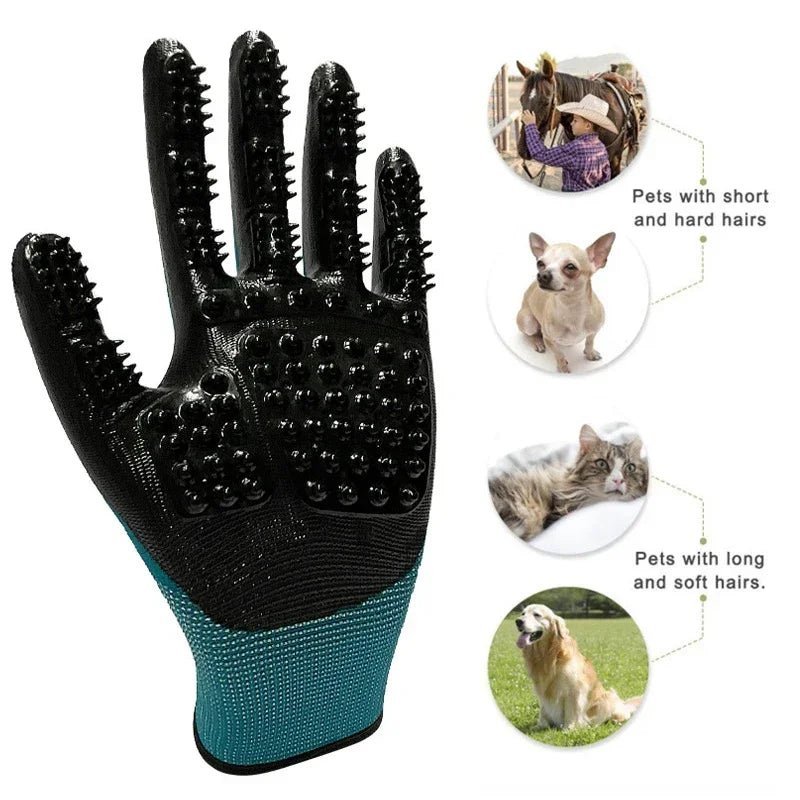 Hair Grooming Glove for Pet Bathing Massage Brush