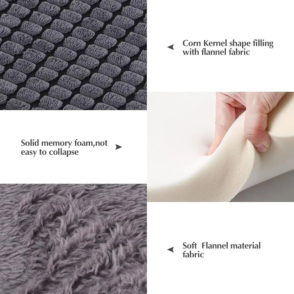 Reversible Dog Bed Mat Memory Foam Soft Washable