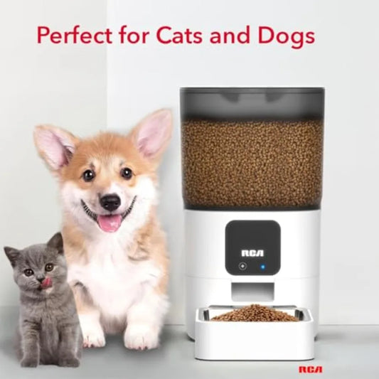Smart Pet Feeder with WiFi and App Control for Remote Feeding