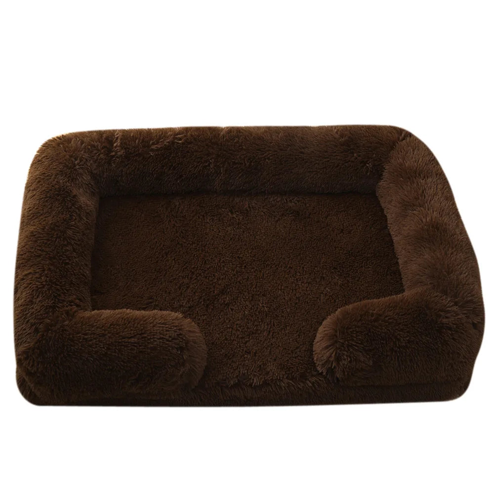 Half Surround Full Filling Dog Bed Warm Plush