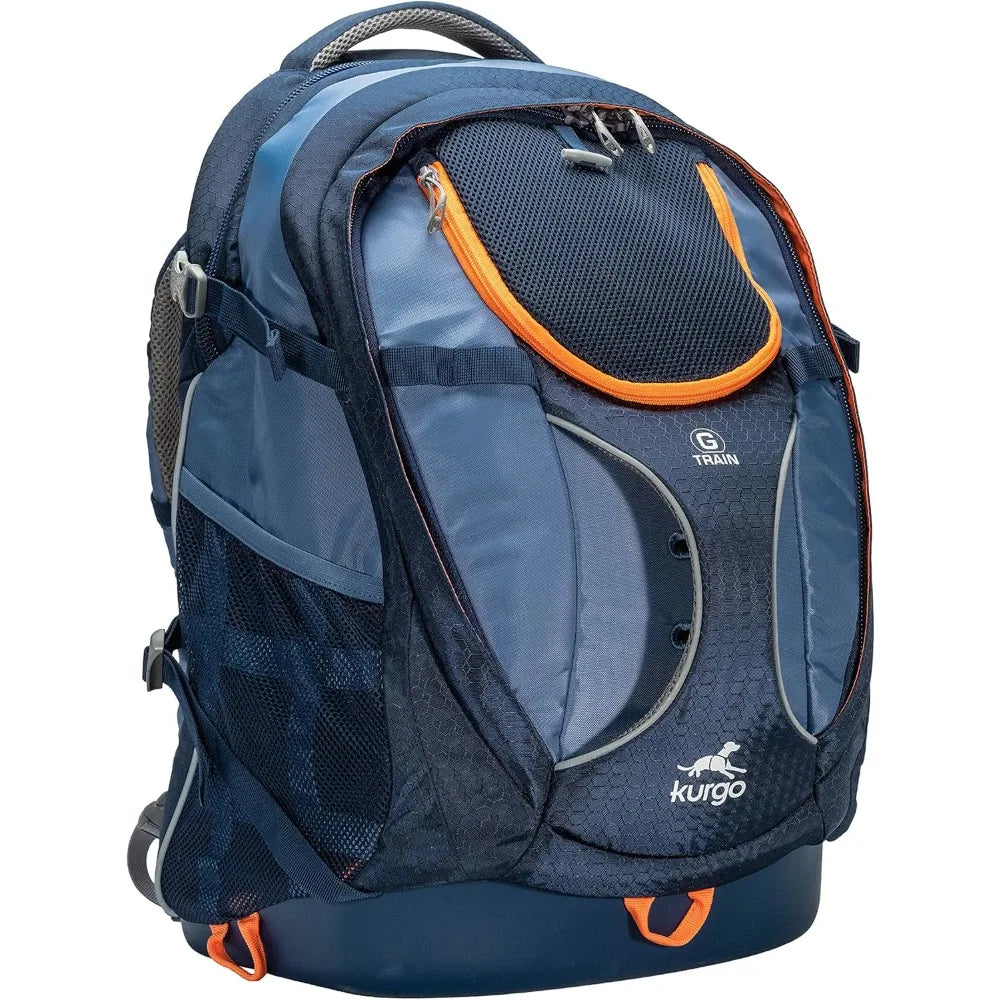Navy Blue Dog Carrier Backpack Waterproof Bottom