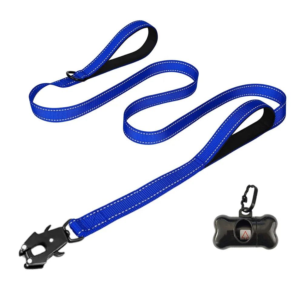 Heavy Duty Leash- Nylon Soft Padded 2 Handle