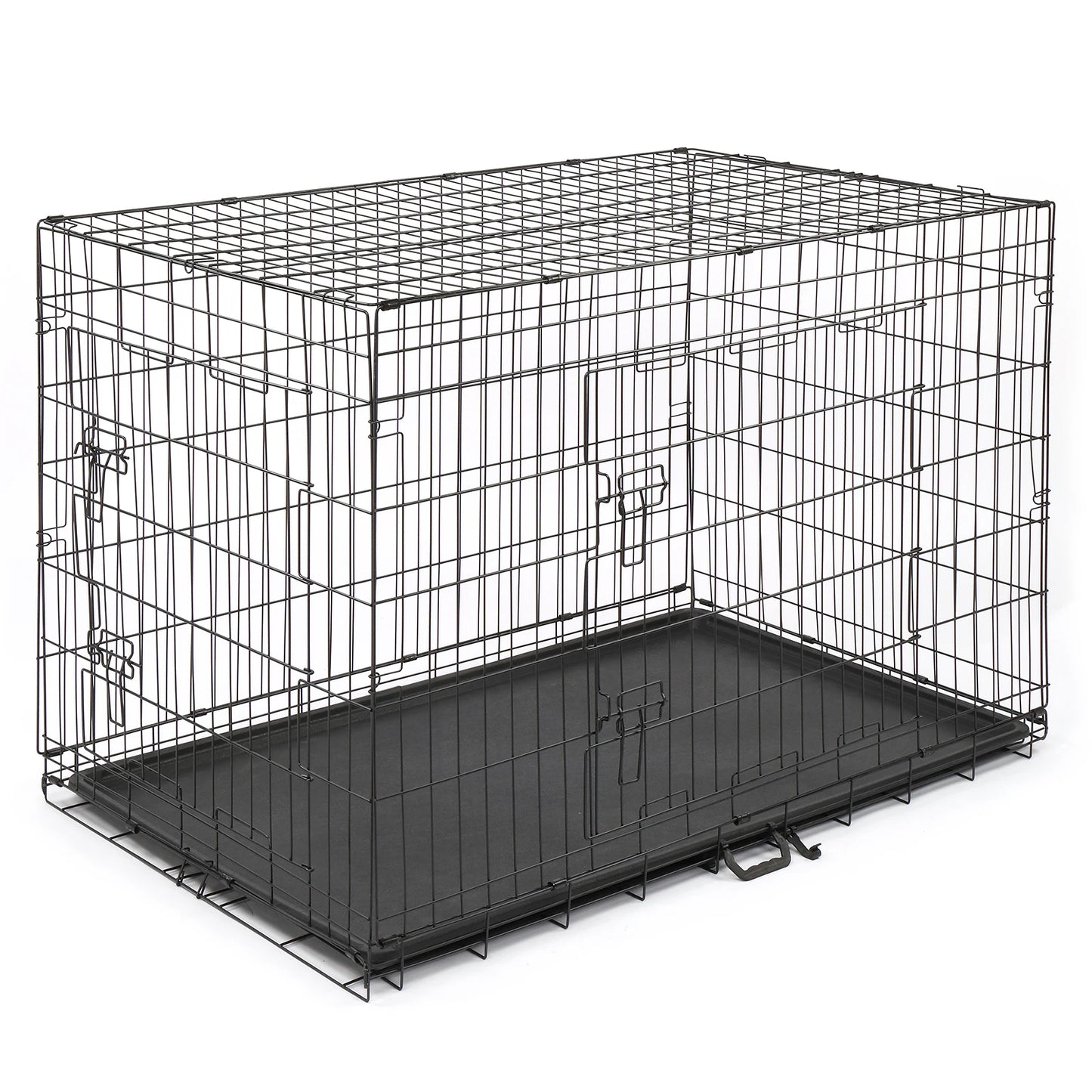 42" 36" 30" 24" Pet Kennel Cat Dog Folding Steel Crate
