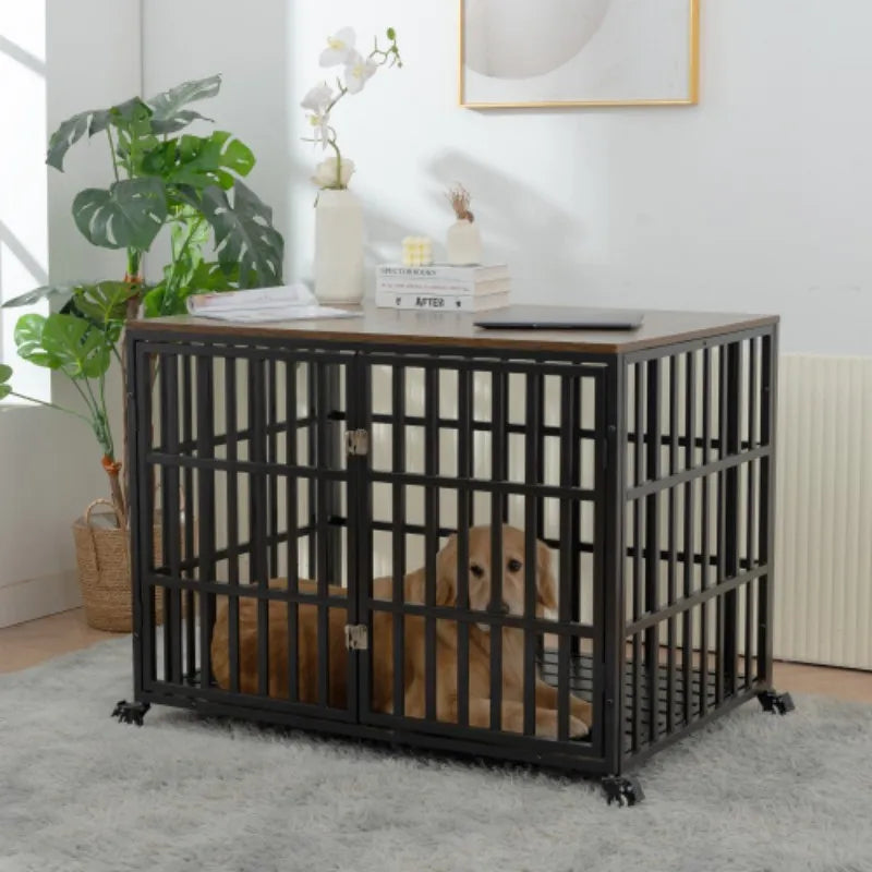 42" Heavy Duty Dog Crate Furniture Style