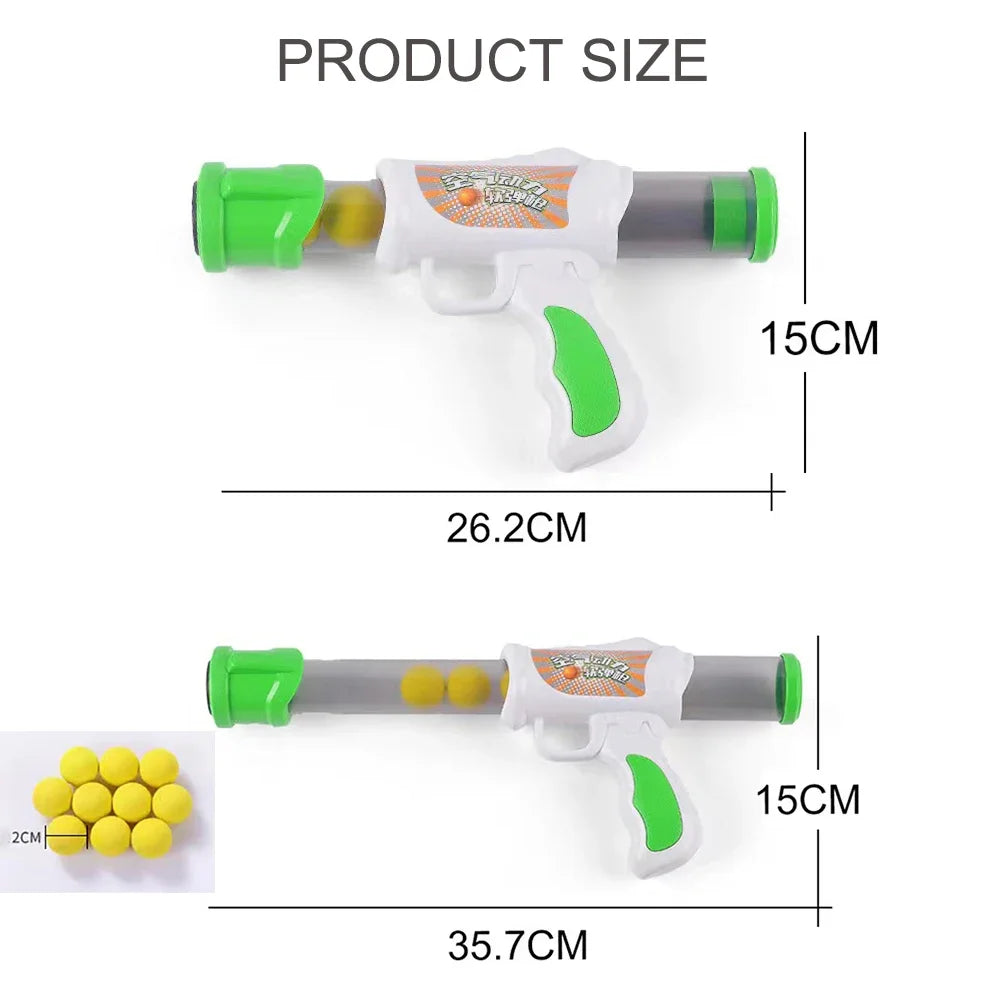 Interactive Shooter Gun Teaser Stretch 9 Mini Pompoms