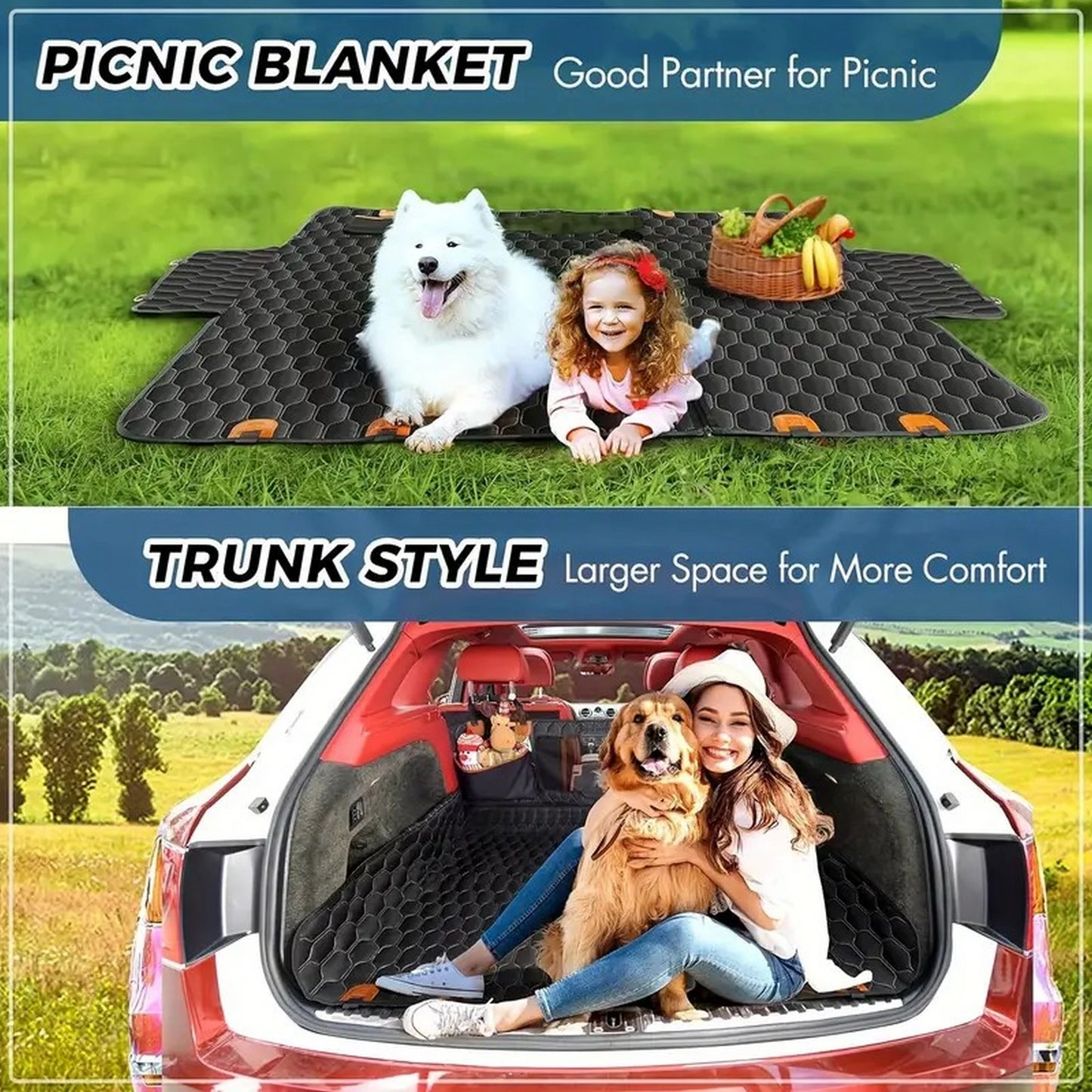Waterproof Car Seat Protector, Side Wings, Scratch Resistant