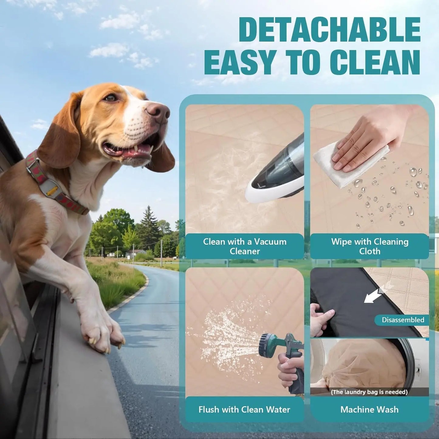 Waterproof Car Seat Cover, Non-Slip & Scratchproof