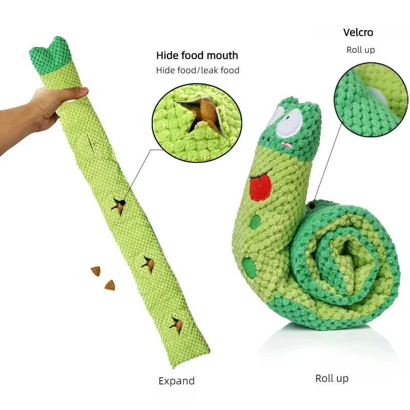 Dog Puzzle Interactive Toy Indestructible Plush Squeak