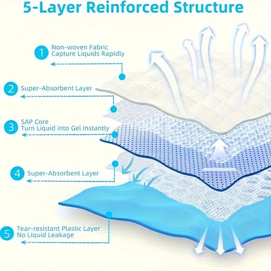 20 Large Pet Pee Pads, Highly Absorbent Leak-Proof