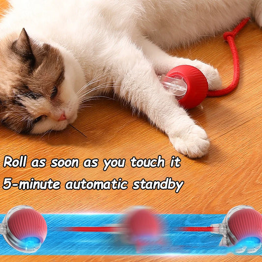 2Pcs Cat Interactive Ball Rechargeable