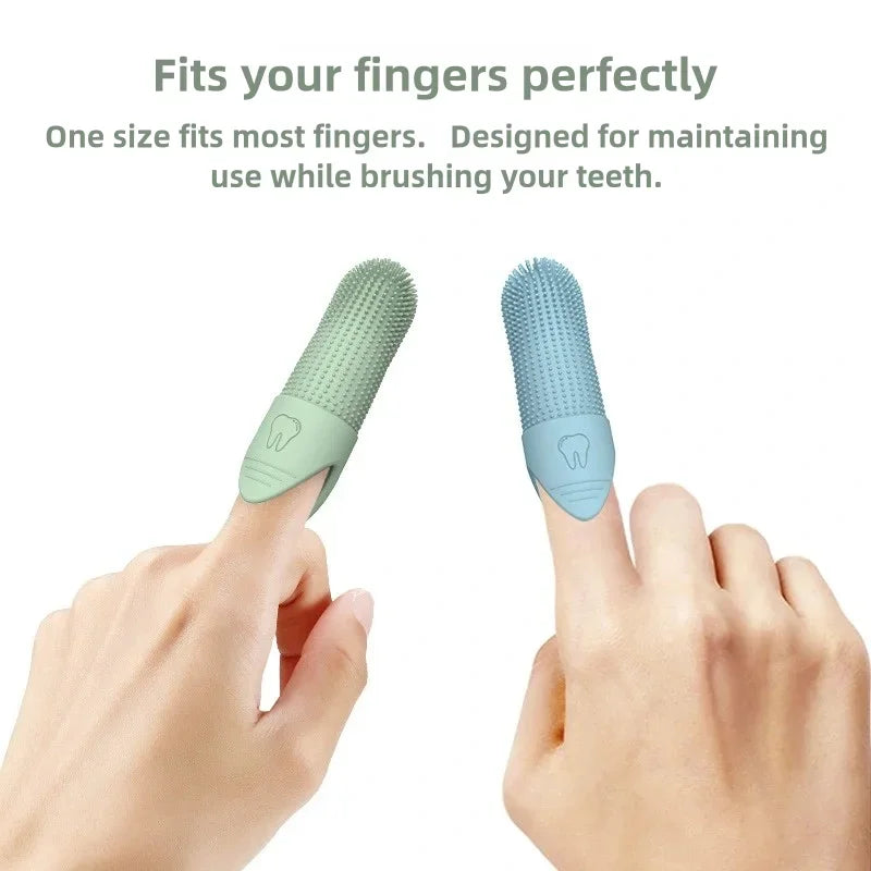 Food Grade Silicone Finger Toothbrush for Dogs & Cats