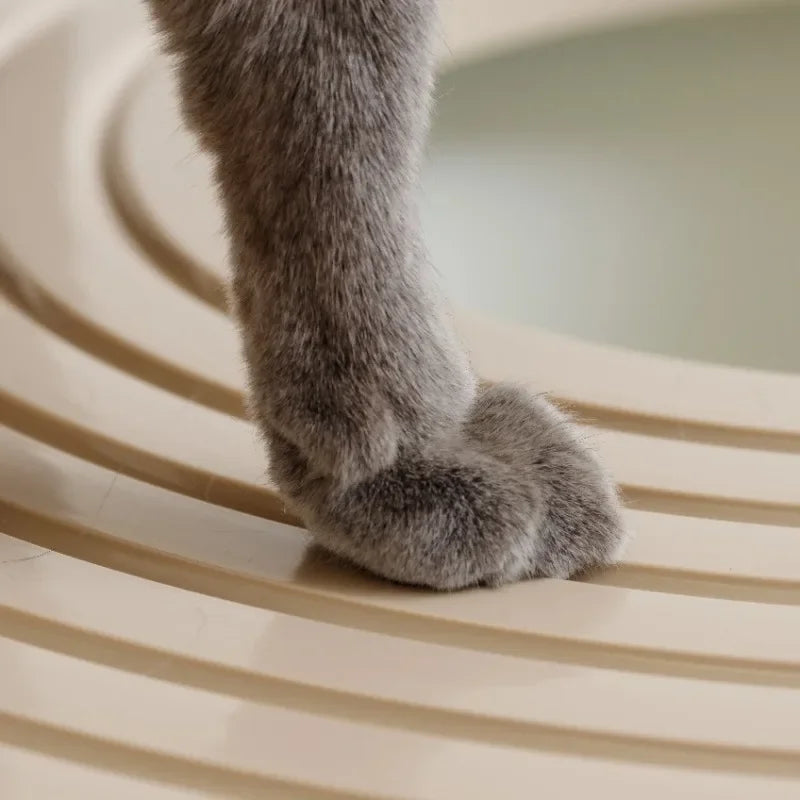Kitty Litter Pan Litter Particle Catching Grooved Cover