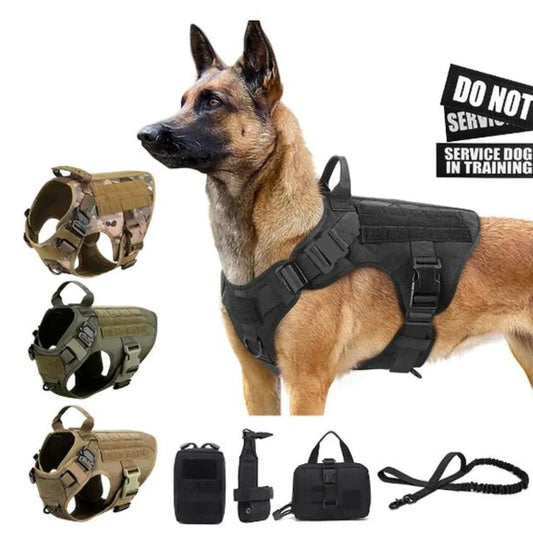 Leash Set Camouflage Dog Harness