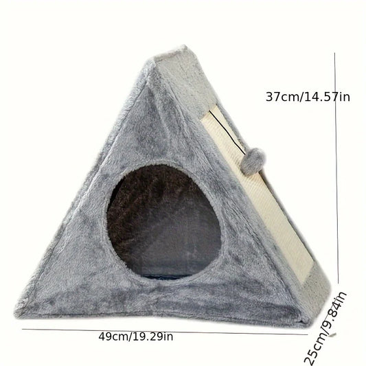 Cat bed plush toy ball cat scratching board