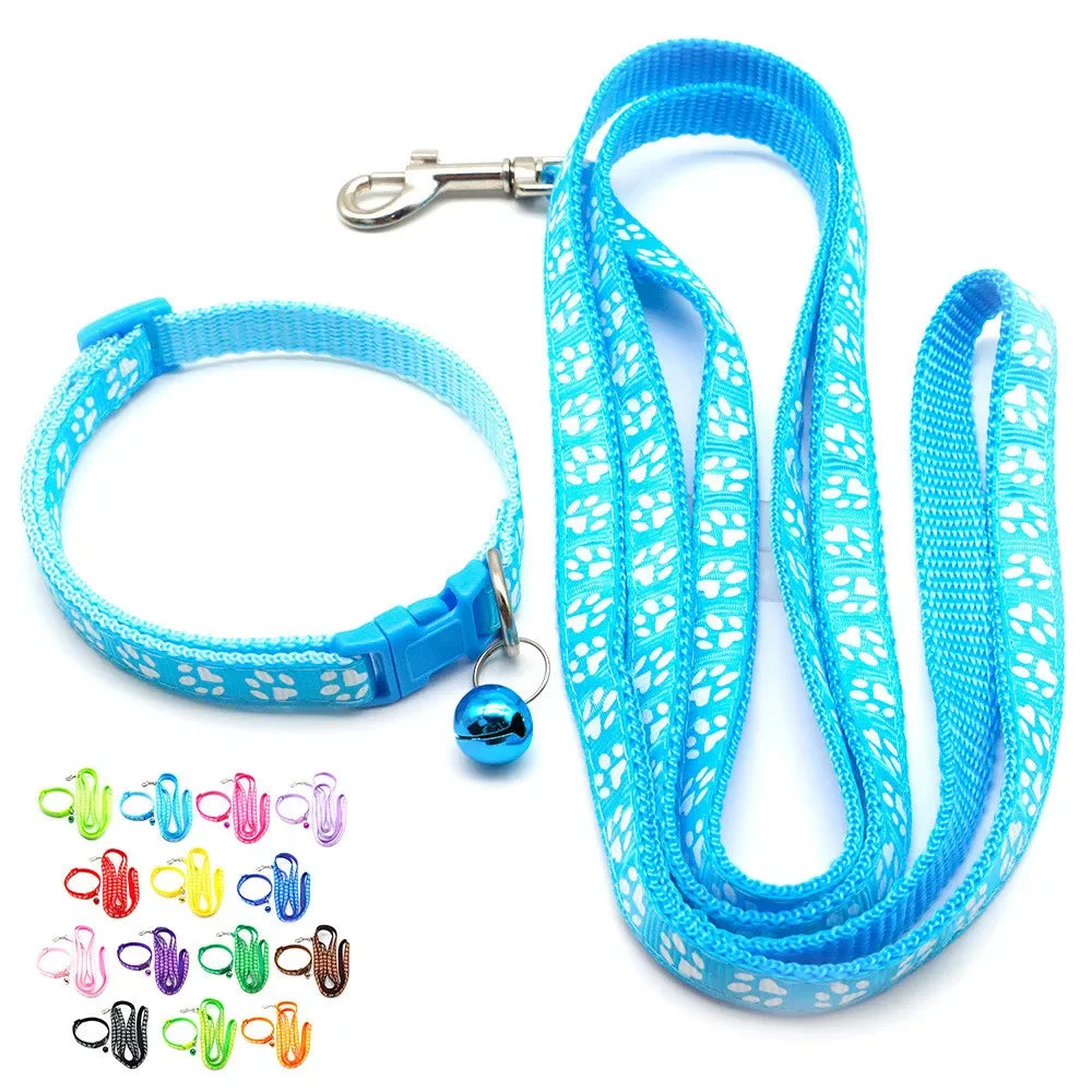 Leash Adjustable Collar Printed