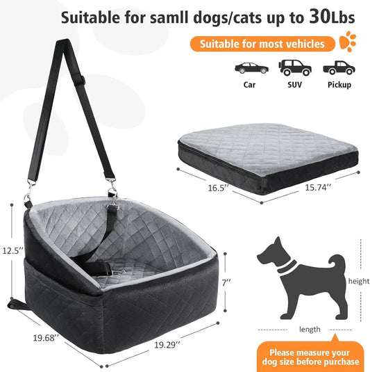 Detachable Washable Booster Seat Travel Bed Pockets