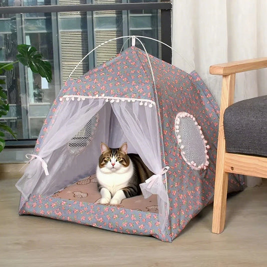 Semi Enclosed Tent Nest Universal Pet