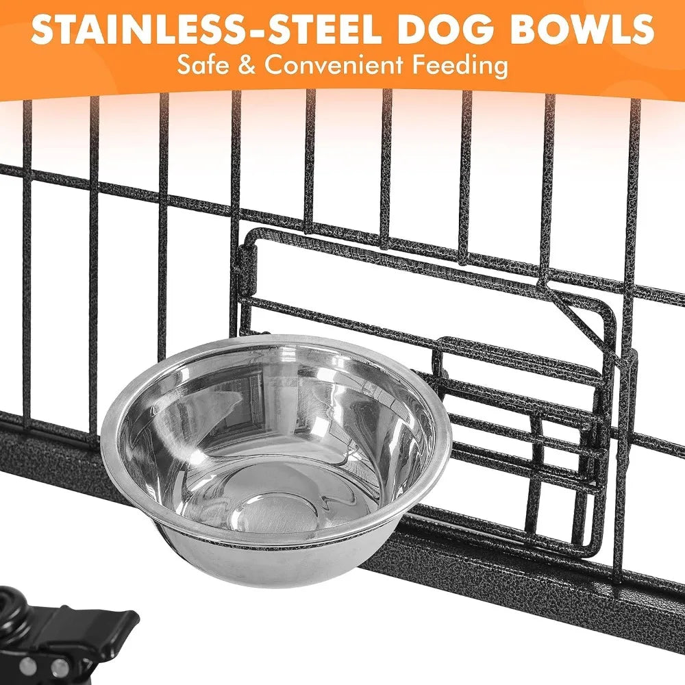 Stackable Dog Crate 42'' Heavy Duty Large Dog Crate
