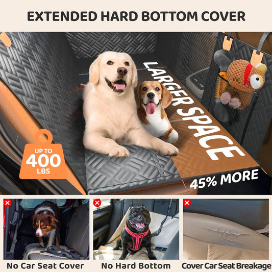 Car Rear Seat Cover, Heavy-Duty Anti-Scratch Washable