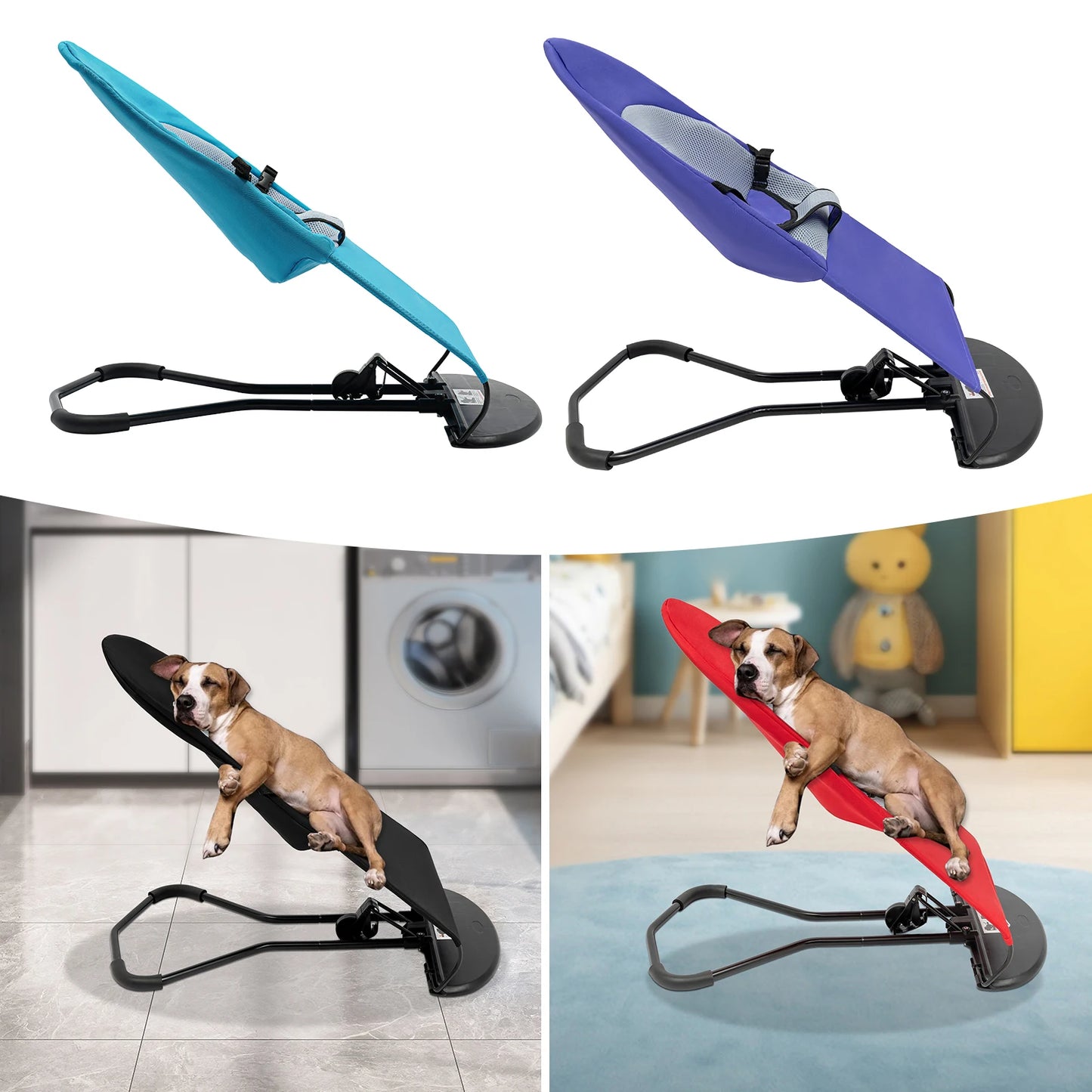 Pet Rocker, Height Adjustable, Foldable, Portable Anti-slip Pads