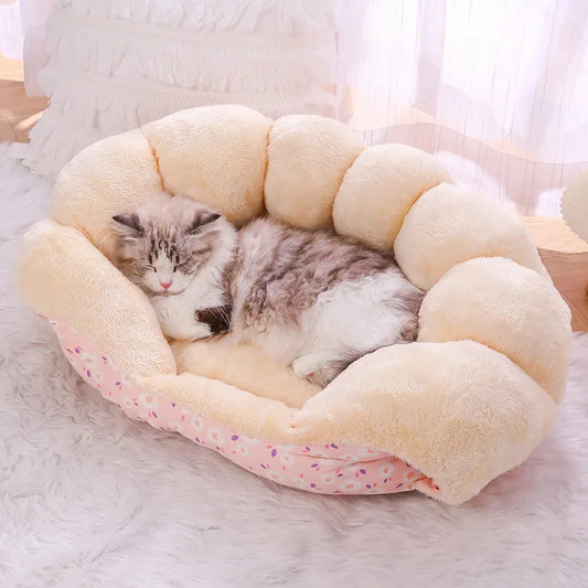 Super Soft Plush Cat Sleeping Bed Cushion