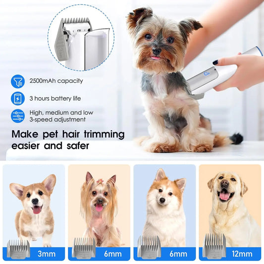 Professional Pet Grooming Vacuum Kit with 5 Grooming Tools