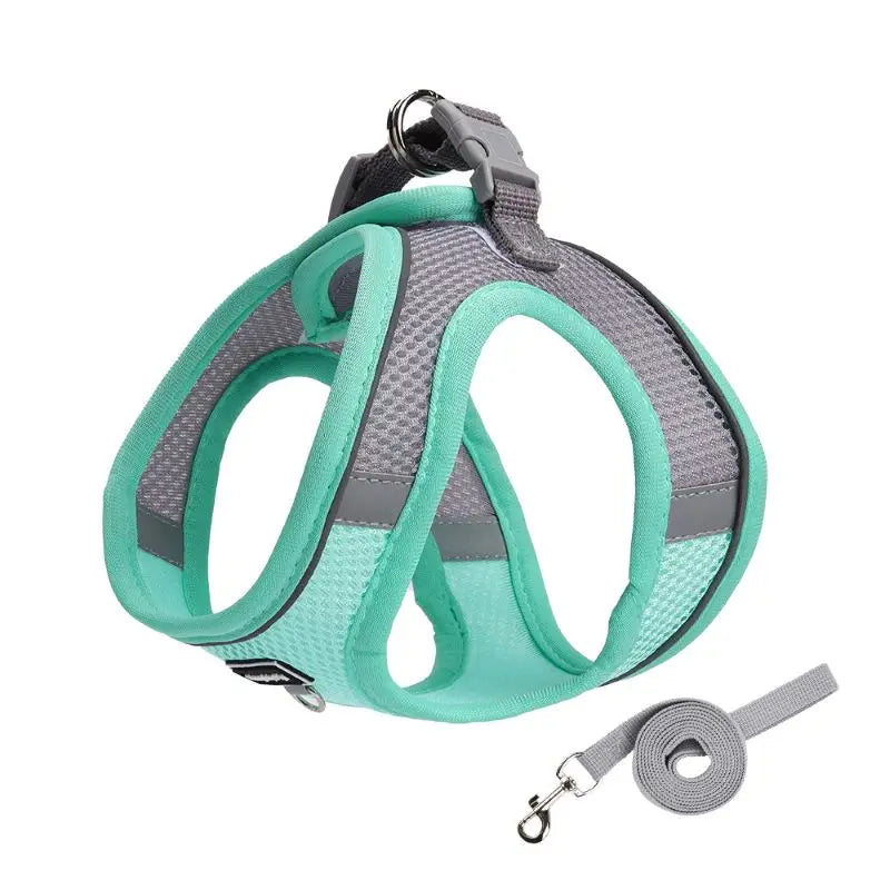 Dog Harness Adjustable With Leash