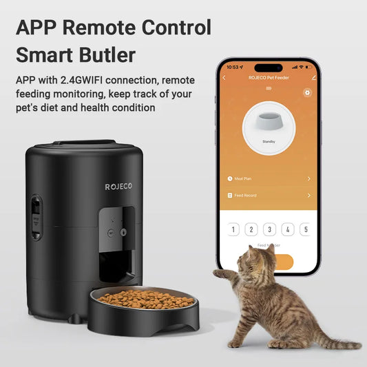 Automatic Pet Feeder 2L Smart Kibble Dispenser Wi-Fi App