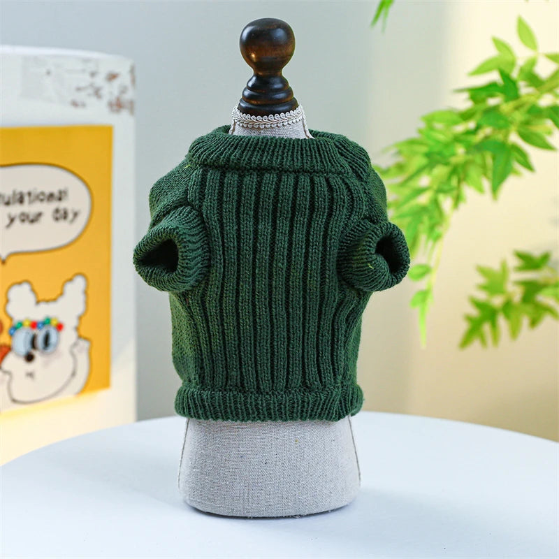 Halloween Party Dog Dinosaur Shaped Sweater Warm Knitted