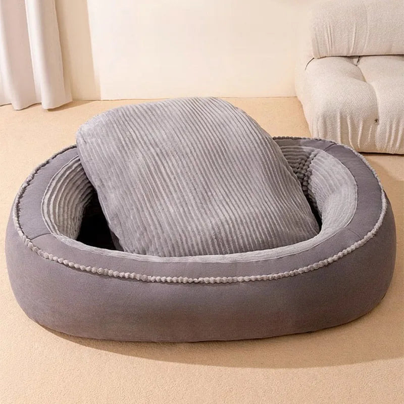 Comfortable Donut Round Dog Washable Cushion