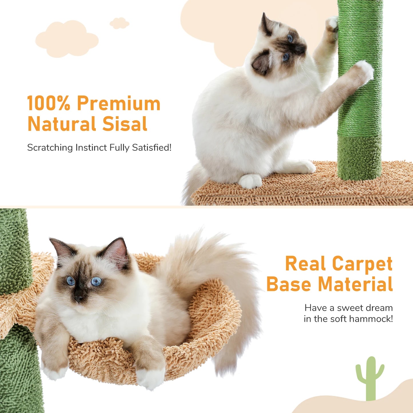 Floor to Ceiling/Tower/Cactus/Scratching Post/Hammock/Dangling Ball