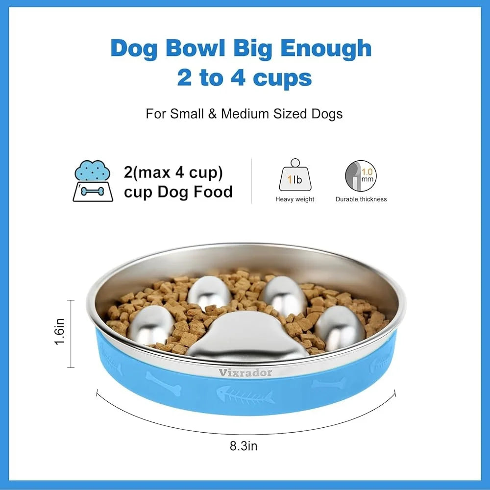 Slow Feeder Bowl Dogs Promotes Healthy Eating Speeds