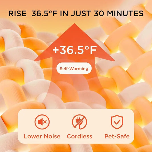 Self Warming Blanket for Large Dogs Waterproof Washable Fleece