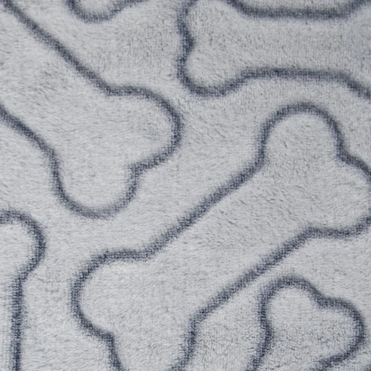 Embossed Bone Print Pet Blanket 36x48", Cozy Comfort