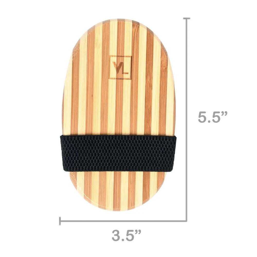 Bamboo Palm Pet Brush Ergonomic Natural Bristles