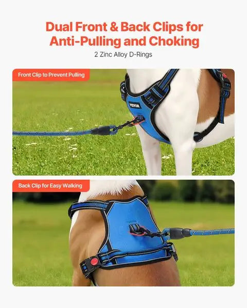 Adjustable Dog Vest Pet Harness with Leash