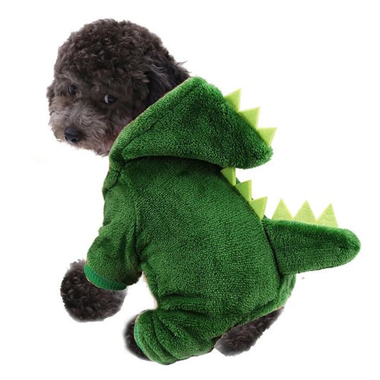 Funny Dinosaur Costumes Winter Warm Plush Coat