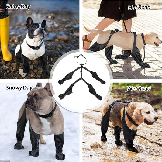 Small Medium Large Dogs Suspender Boots Waterproof