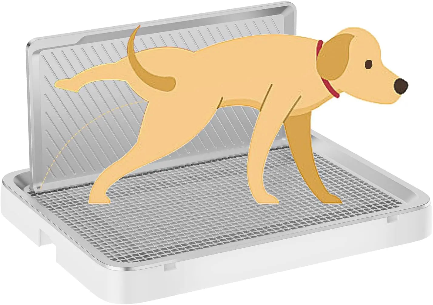 Indoor Dog Potty Tray with High Wall,25.59"X19.69"
