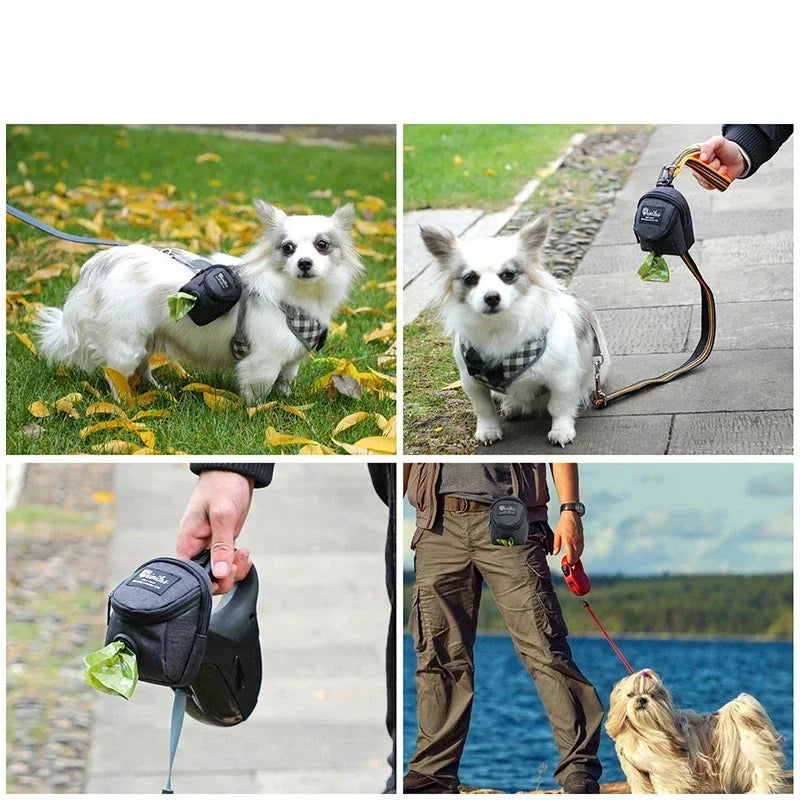 Pet Poop Bag Dispenser Multifunction Dog Treat Bag Training