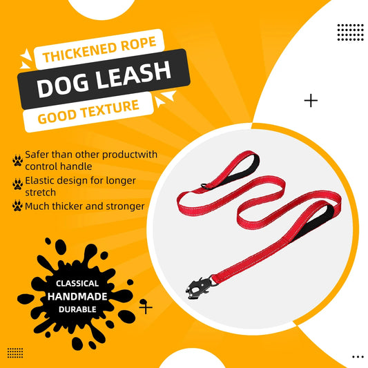 Heavy Duty Leash- Nylon Soft Padded 2 Handle
