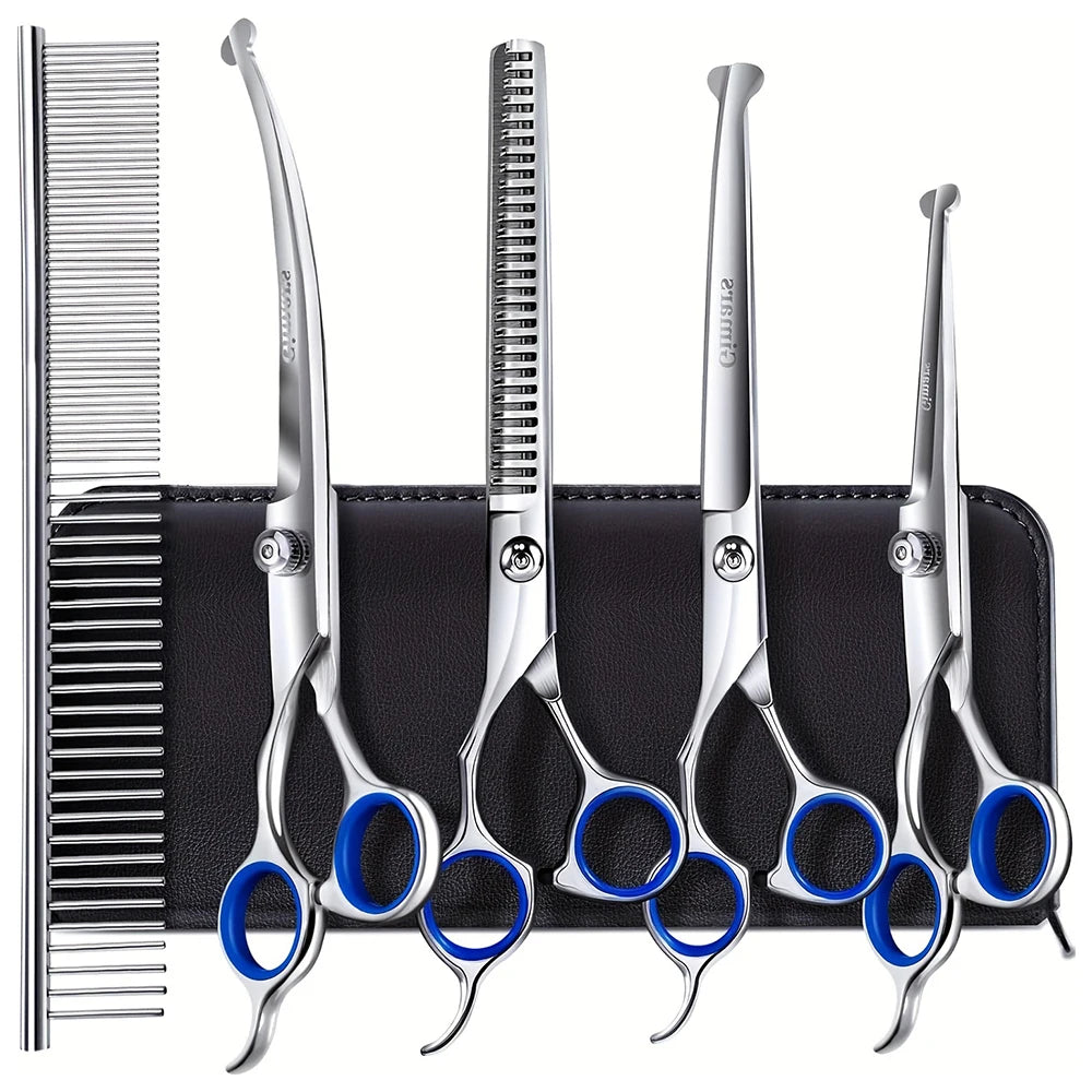 7Pcs/set Scissors Set for Pet Dog Grooming