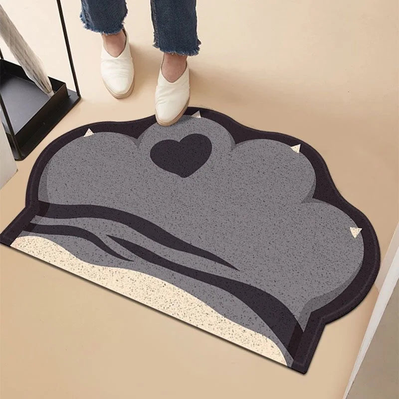 Cute Cat Litter Mat Trapping Anti Slip Floor