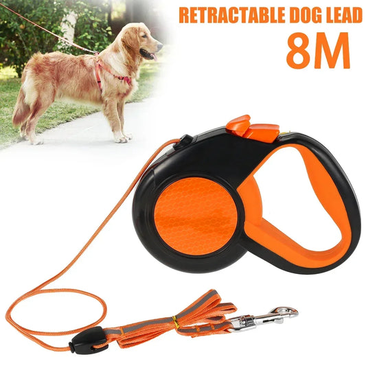Retractable Dog Leash Reflective Non-Slip Handle
