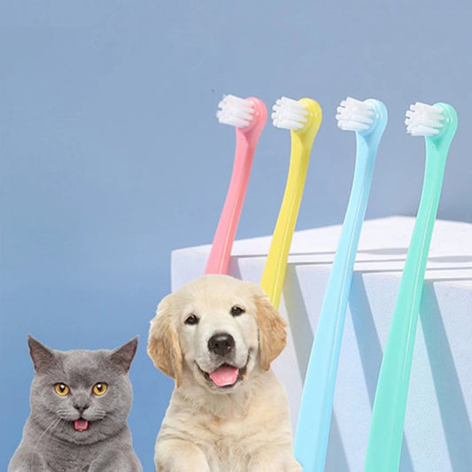 Dog Toothbrush Cleaning Small Head Brush for Dogs Cats