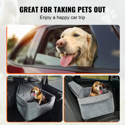 Dog Booster Seat for Car, Storage Pocket