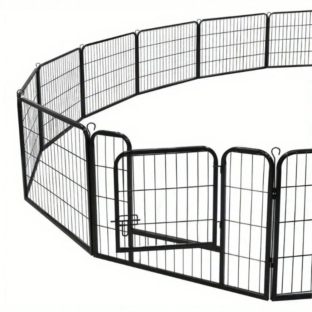 16 Panel Heavy Duty Metal Fence Exercise Playpen Kennel