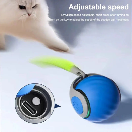 Toy Ball Electronic Interactive Pet Rechargeable Moving Bouncing